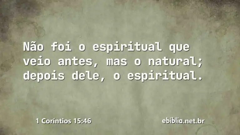 1 Coríntios 15:46