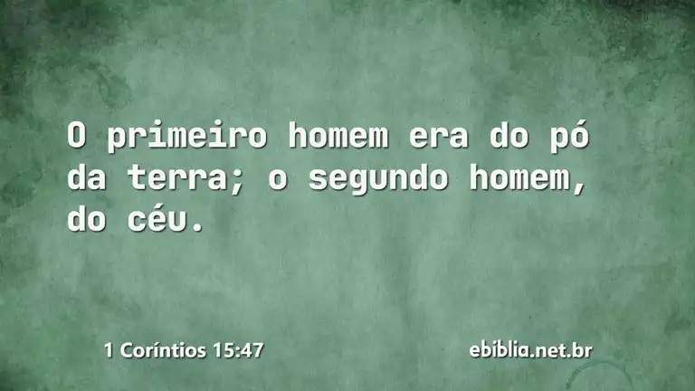 1 Coríntios 15:47