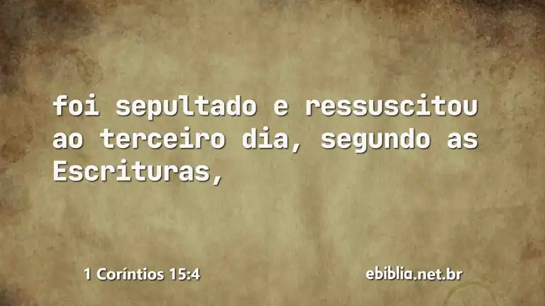 1 Coríntios 15:4