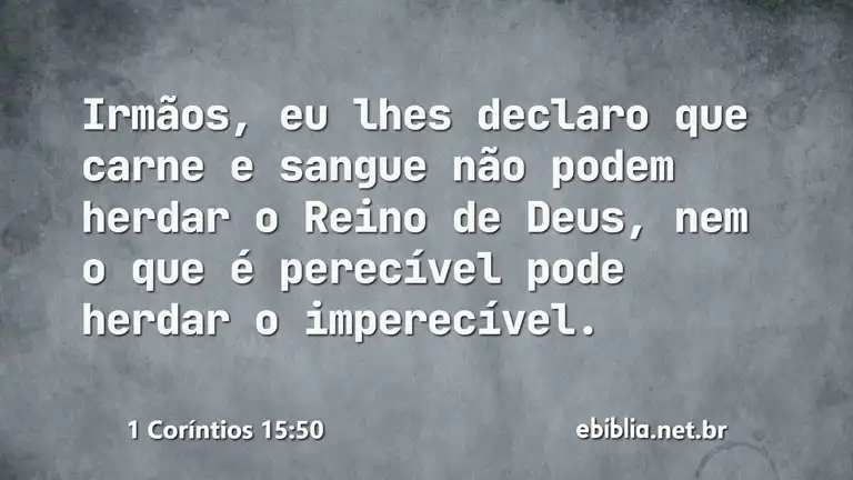 1 Coríntios 15:50