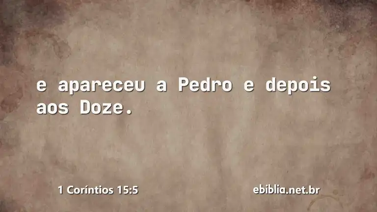 1 Coríntios 15:5