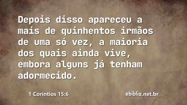 1 Coríntios 15:6