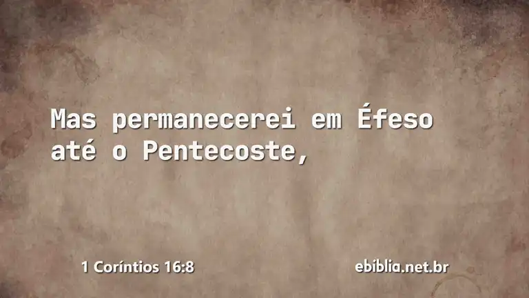 1 Coríntios 16:8