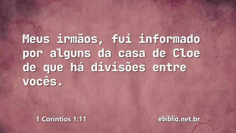 1 Coríntios 1:11