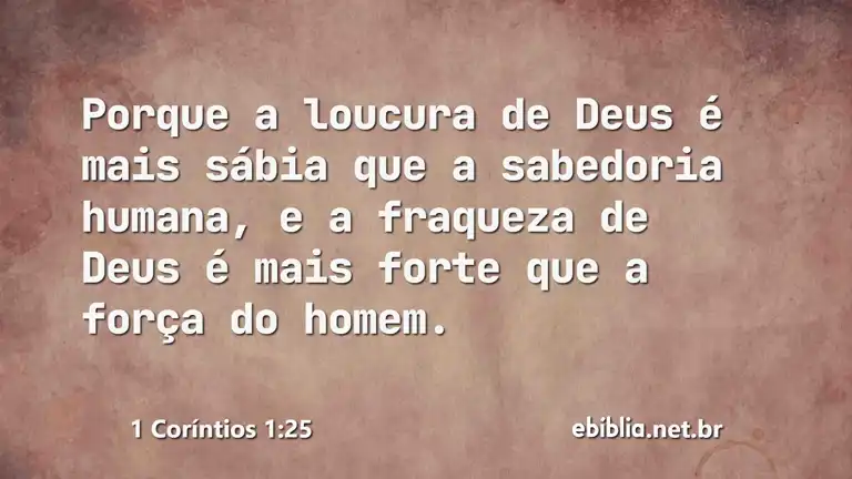 1 Coríntios 1:25