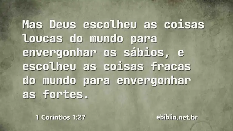 1 Coríntios 1:27