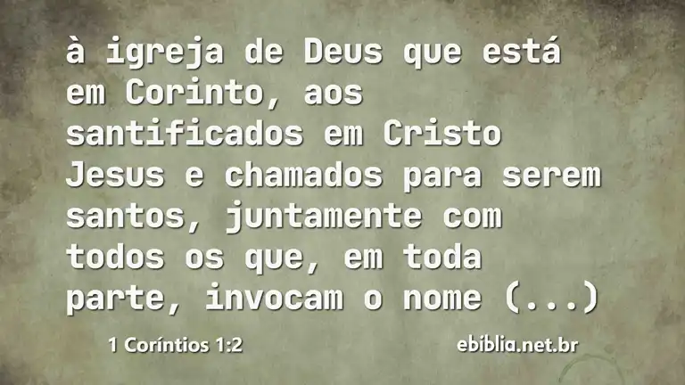 1 Coríntios 1:2