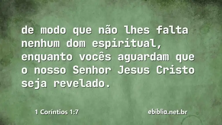 1 Coríntios 1:7