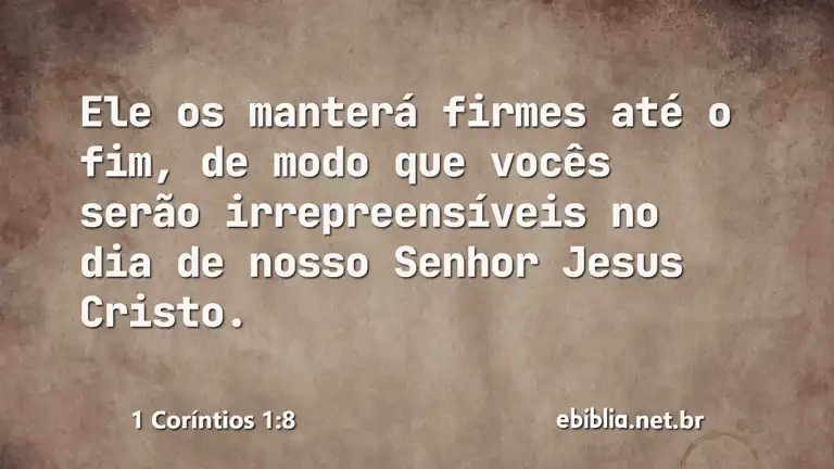 1 Coríntios 1:8