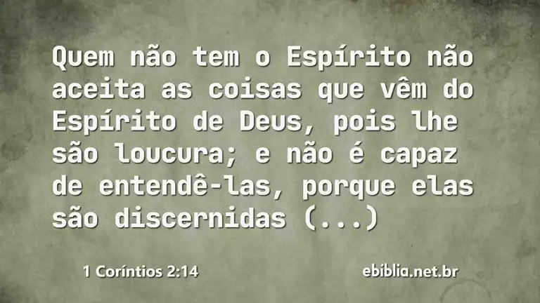 1 Coríntios 2:14