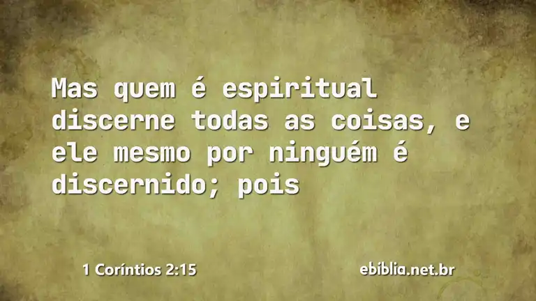 1 Coríntios 2:15