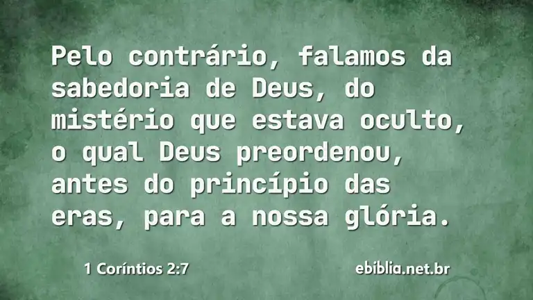 1 Coríntios 2:7