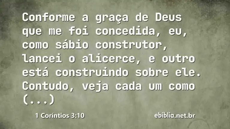 1 Coríntios 3:10