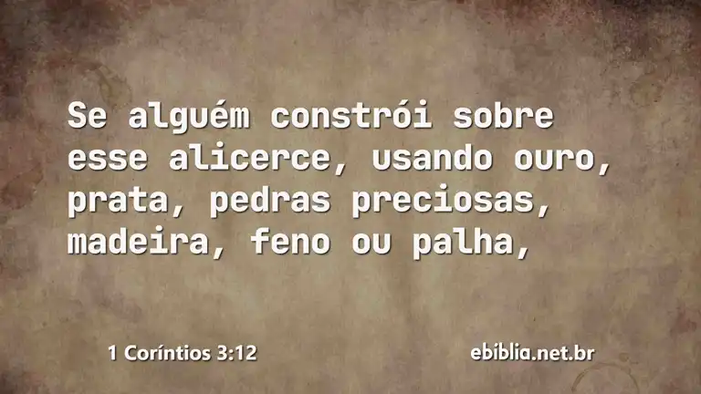 1 Coríntios 3:12