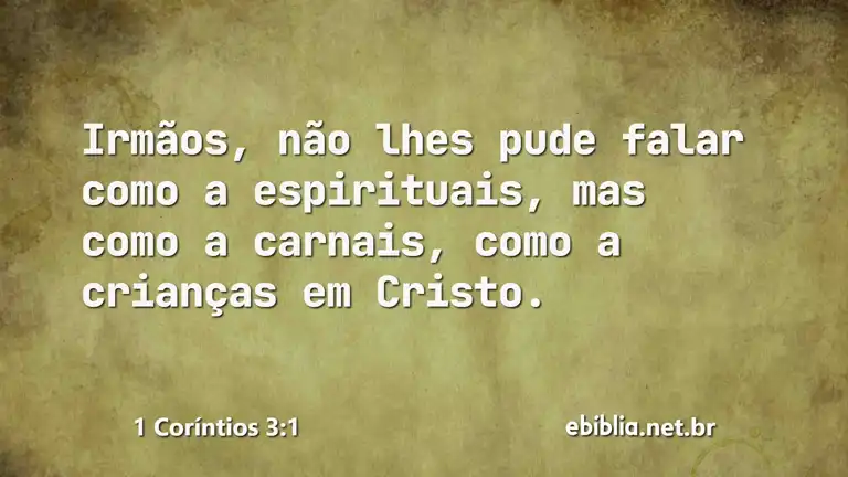 1 Coríntios 3:1