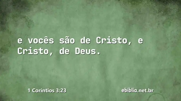 1 Coríntios 3:23