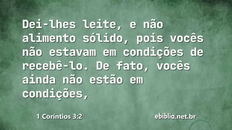 1 Coríntios 3:2