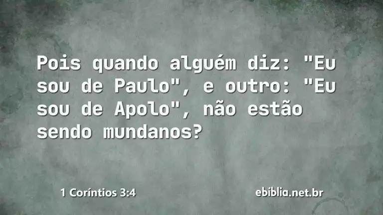 1 Coríntios 3:4