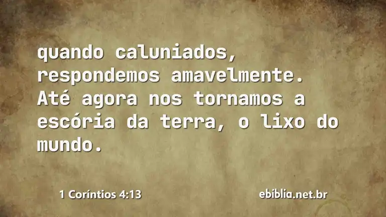 1 Coríntios 4:13