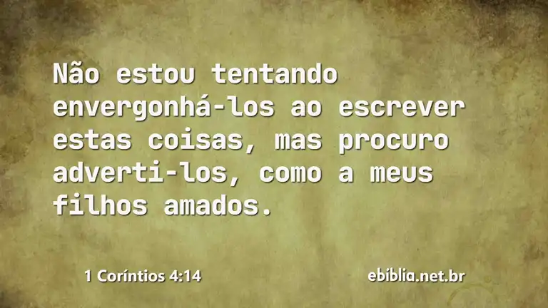 1 Coríntios 4:14