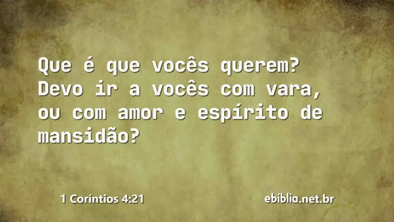 1 Coríntios 4:21