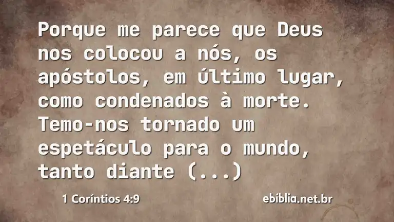 1 Coríntios 4:9