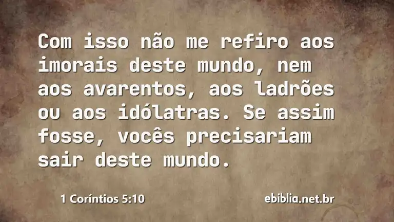 1 Coríntios 5:10