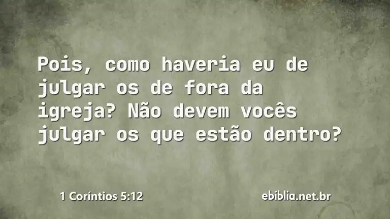 1 Coríntios 5:12