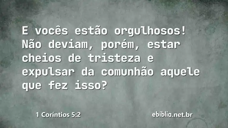 1 Coríntios 5:2