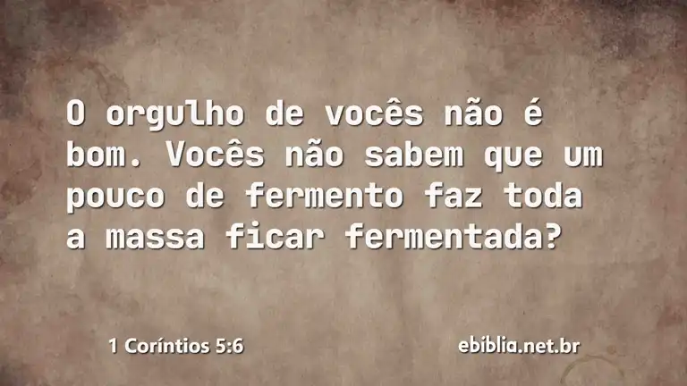 1 Coríntios 5:6