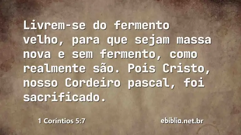 1 Coríntios 5:7