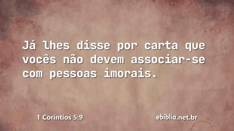 1 Coríntios 5:9