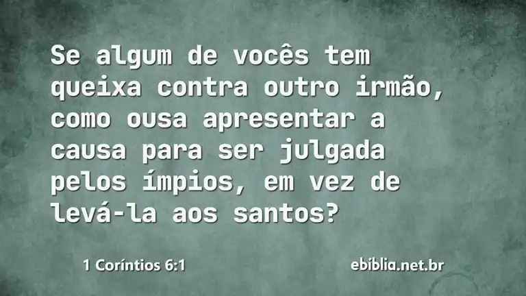 1 Coríntios 6:1