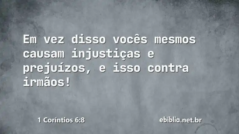 1 Coríntios 6:8