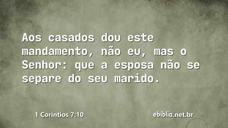 1 Coríntios 7:10