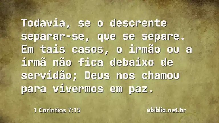 1 Coríntios 7:15