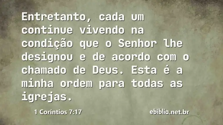 1 Coríntios 7:17