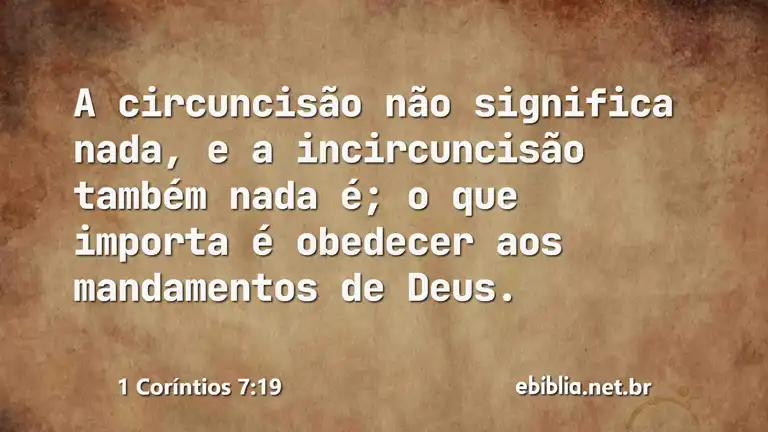 1 Coríntios 7:19