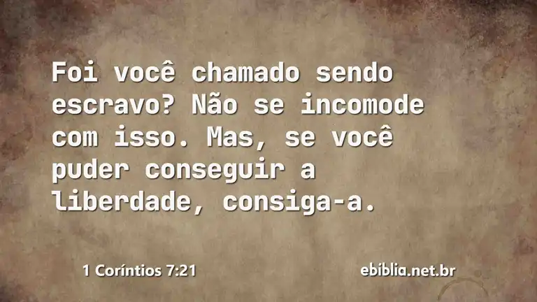 1 Coríntios 7:21