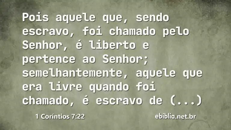 1 Coríntios 7:22