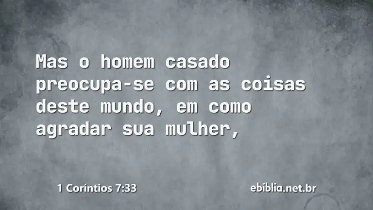 1 Coríntios 7:33