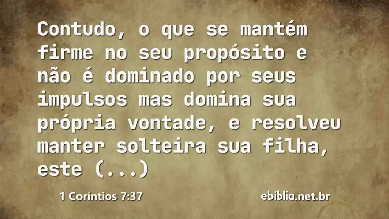 1 Coríntios 7:37