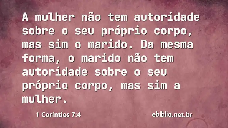 1 Coríntios 7:4