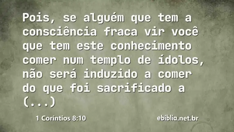 1 Coríntios 8:10