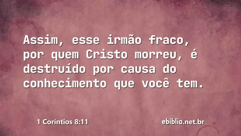 1 Coríntios 8:11