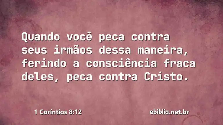 1 Coríntios 8:12