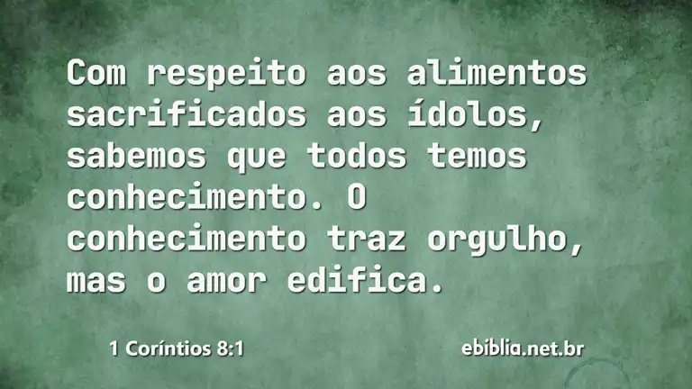 1 Coríntios 8:1