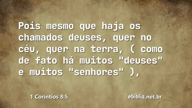 1 Coríntios 8:5