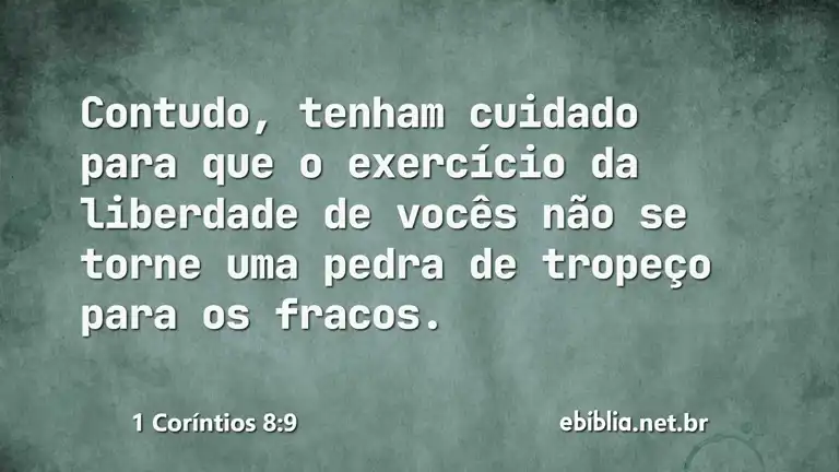 1 Coríntios 8:9