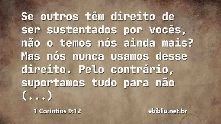 1 Coríntios 9:12